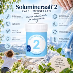 Solumineraali® 2 Kalsiumfosfaatti, 80g jauhe