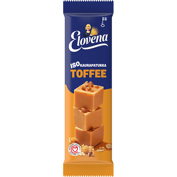 Elovena Iso Kaurapatukka Toffee 48g MRHI