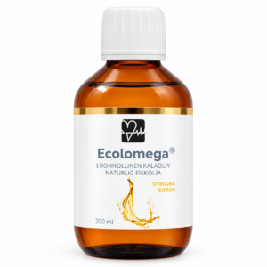 Ecolomega - Nestemäinen Kalaöljy, sitruuna
