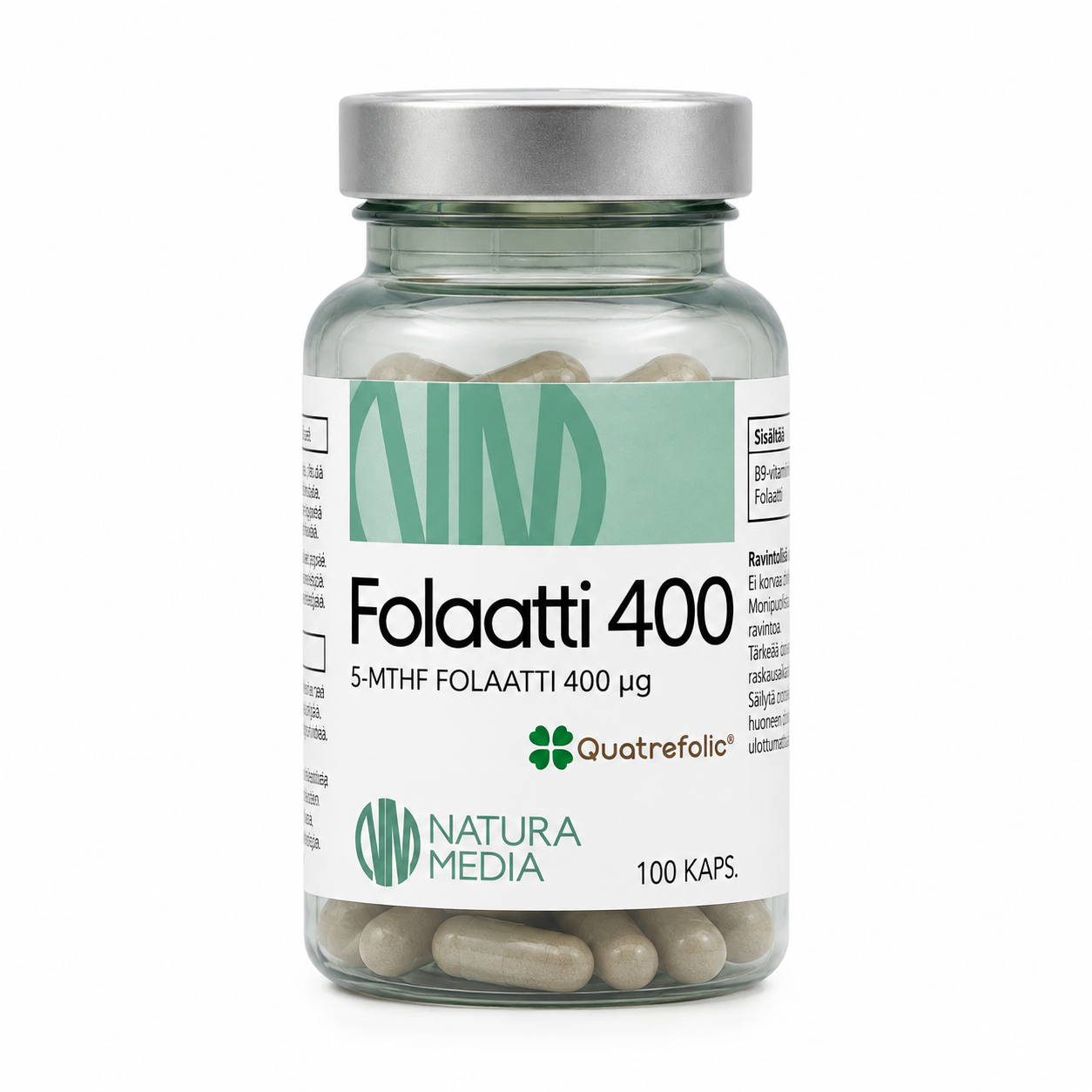 Natura Media - Folaatti 400 (100 kaps) 1 Natura Media - Folaatti 400 (100 kaps)