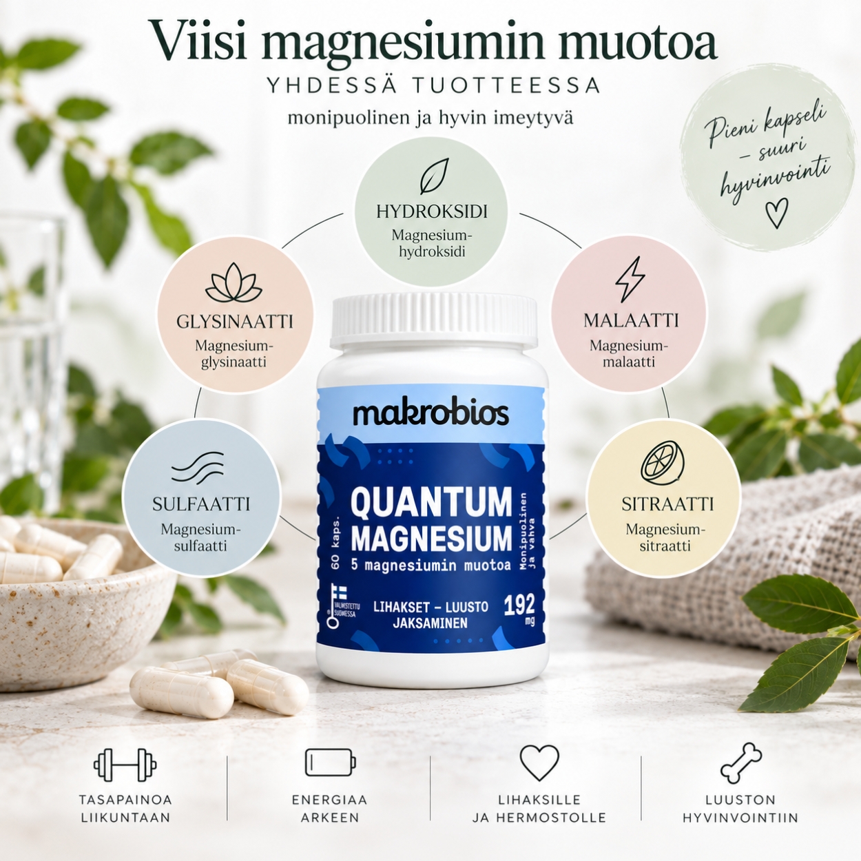 Makrobios - Quantum Magnesium 192 mg (60 kaps) 1 Makrobios - Quantum Magnesium 192 mg (60 kaps)