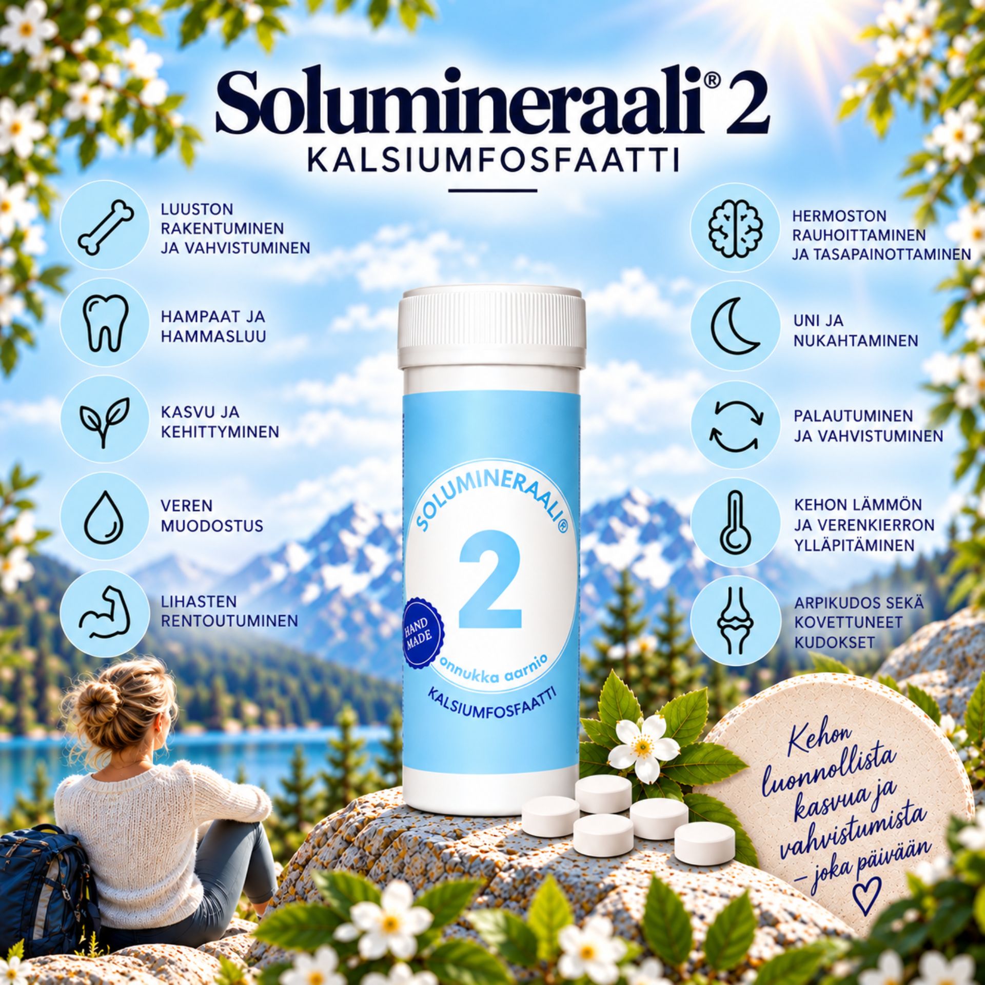 solumineraali 2 kalsiumfosfaatti