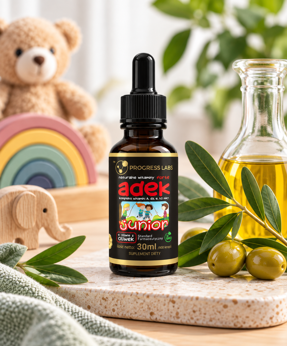 Progress Labs ADEK Forte JUNIOR 30ml/900 tippaa - Image 2