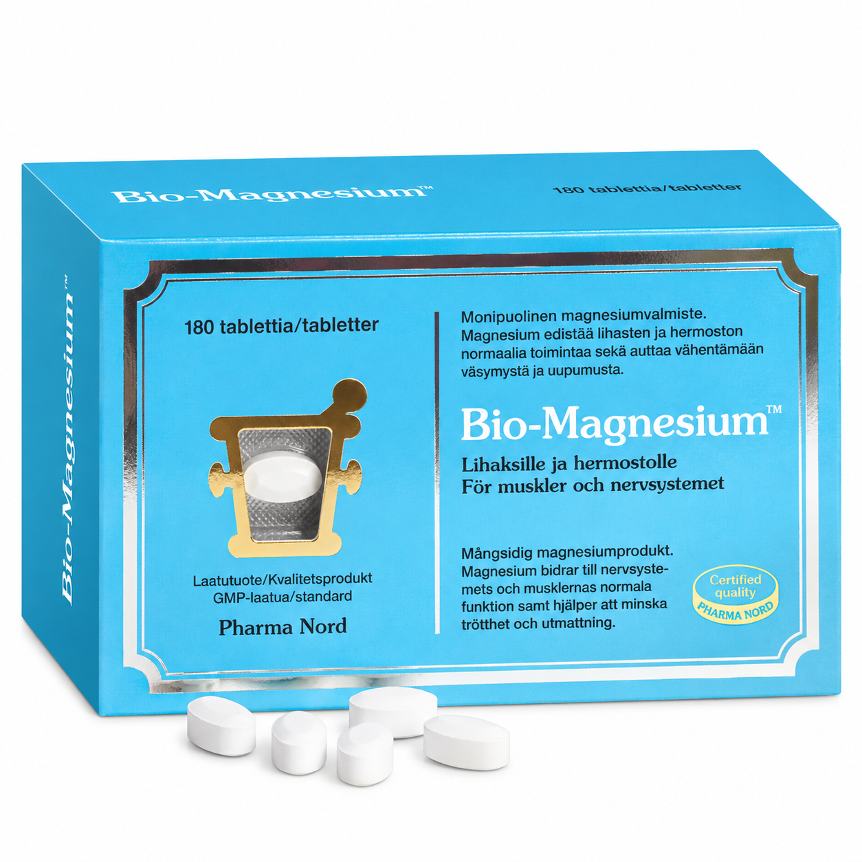 Pharma Nord - Bio-Magnesium 200mg (180 tabl) 1 Pharma Nord - Bio-Magnesium 200mg (180 tabl)