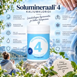 Solumineraali® 4 Kaliumkloridi, 80g jauhe