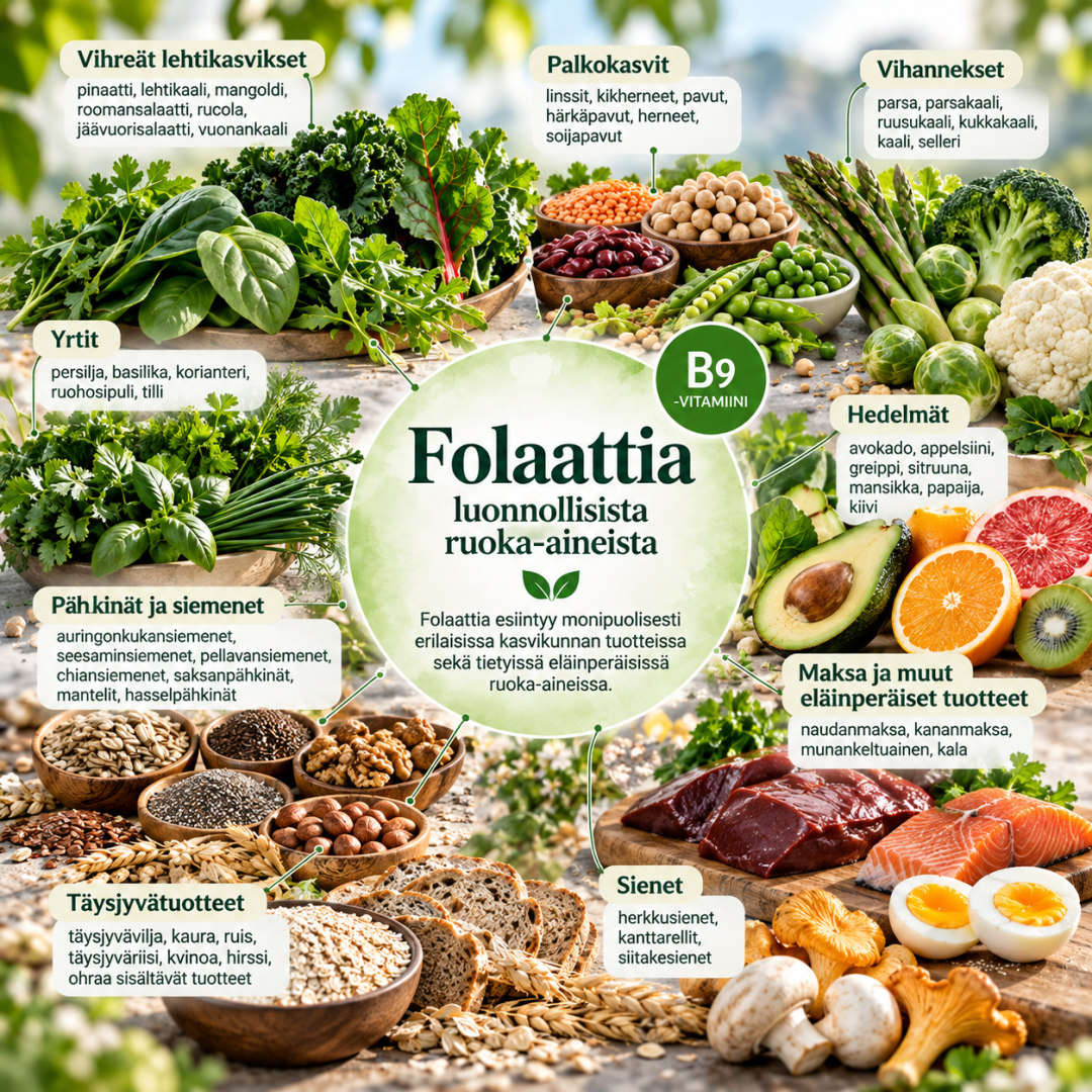 folaatti ruokalähteet