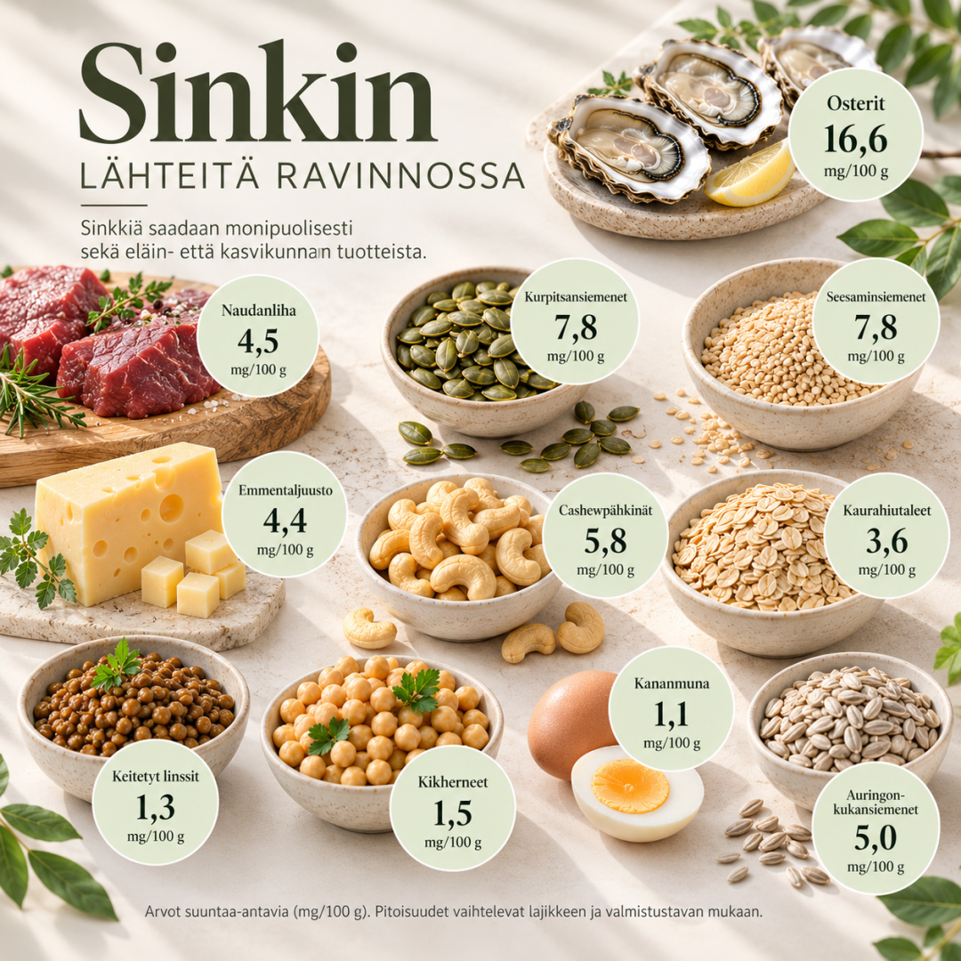 sinkin ruokalähteet